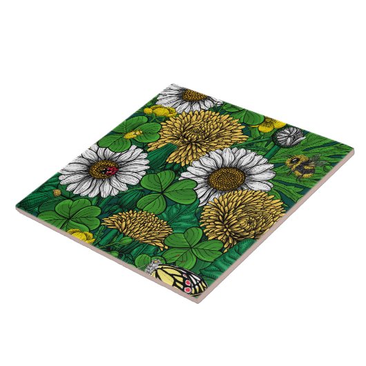 Grün Fliese (Seite)