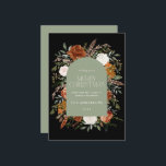 Grün florale elegante botanische elegante Bögen Feiertagskarte<br><div class="desc">Rustikale Aquarellfarben Weihnachtskarte Design. Mit schönem Rost,  Terrakotta,  schwarz und Salbei grünen Pampas Gras eucalyptus botanische Aquarelldetails. Dieses moderne Urlaubsdesign ist sicher,  den Stil für Ihre Ferienzeit Set</div>