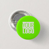Grün fluoreszieren - Logo hinzufügen Button (Vorne & Hinten)