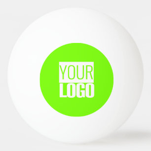 Grün fluoreszieren - Logo hinzufügen Tischtennisball