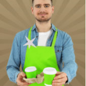 grün fluoreszierend schürze