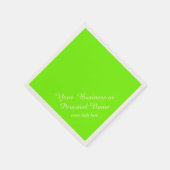 grün fluoreszierende Vollfarbe Serviette (Ecke)