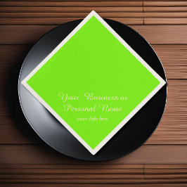 grün fluoreszierende Vollfarbe Serviette