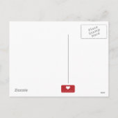 Grün Foto-Collage kundengebundenes Feiertagspostkarte (Rückseite)