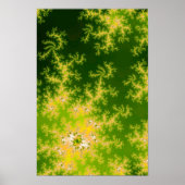 Grün-Fraktal Poster (Vorne)