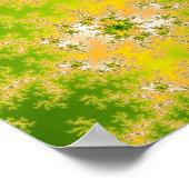 Grün-Fraktal Poster (Ecke)