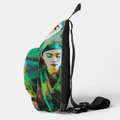 Grün-Frau Crossbody Bag (Rechts)