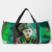 Grün-Frau Duffle Bag (Rückseite)