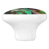 Grün-Frau Keramikknauf (Seitenansicht)