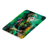 Grün-Frau Magnet (Linke Seite)