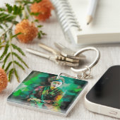 Grün-Frau Schlüsselanhänger (Vorderseite rechts)