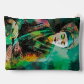 Grün-Frau Zubehörtasche (Rückseite)