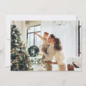 Grün frohe Weihnachten 4 Foto Collage Horizontal (Rückseite)