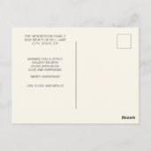 Grün frohe Weihnachten 4 Foto Urlaub Postkarte (Rückseite)