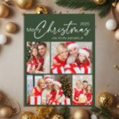 Grün frohe Weihnachten 4 Foto Urlaub Postkarte