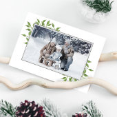 Grün frohe Weihnachten Botanisches Ein Foto