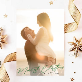 Grün frohe Weihnachten Elegantes Splendor Foto