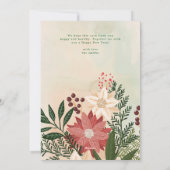 Grün frohe Weihnachten Elegantes Splendor Foto (Rückseite)