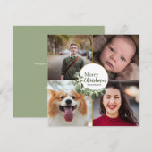 Grün frohe Weihnachten Moderner Kleider Foto Urlau (Vorne/Hinten)