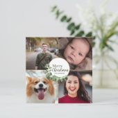 Grün frohe Weihnachten Moderner Kleider Foto Urlau (Stehend Vorderseite)