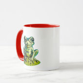 Grün-Frosch Tasse (Vorderseite Links)