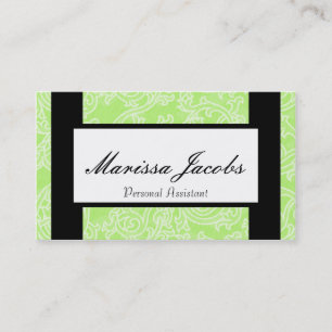 Grün führt persönlicher Assistenten-Visitenkart Visitenkarte