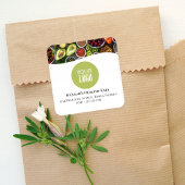 Grün für berufliches Foto oder Logo Quadratischer Aufkleber