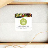 Grün für berufliches Foto oder Logo Quadratischer Aufkleber