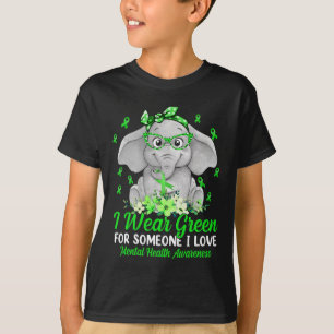 Grün für das Bewusstsein für psychische Gesundheit T-Shirt