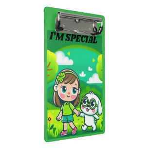 Grün für das Celebral Palsy Bewusstsein Mini Klemmbrett