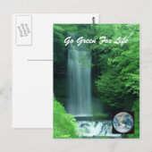 Grün für das Leben Postkarte (Vorne/Hinten)