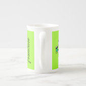 Grün für die Funky Geometric Monogram Porzellantasse (Rückseite)