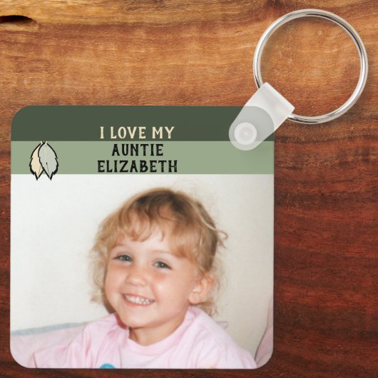 Grün für doppelseitige Blätter hinzufügen Schlüsselanhänger (Rückseite)