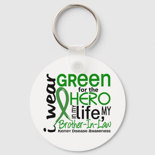Grün für Hero 2 Bruderkrankheit Niere Schlüsselanhänger (Vorderseite)