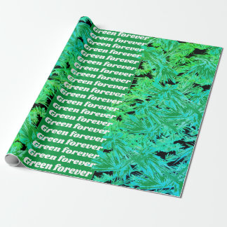 Grün für immer geschenkpapier