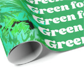 Grün für immer geschenkpapier (Rolleneckpunkt)
