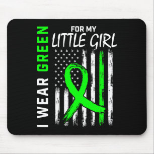 Grün für kleine Mädchen-Tochter Nierenerkrankung i Mousepad