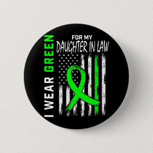 Grün für meine Tochter in Law Kidney Disease Aware Button
