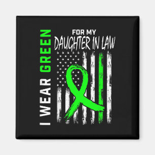 Grün für meine Tochter in Law Kidney Disease Aware Magnet
