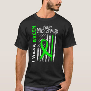 Grün für meine Tochter in Law Kidney Disease Aware T-Shirt