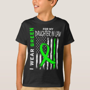 Grün für meine Tochter in Law Kidney Disease Aware T-Shirt