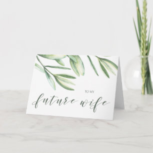 Grün für meine zukünftige Hochzeitstagskarte der E Karte