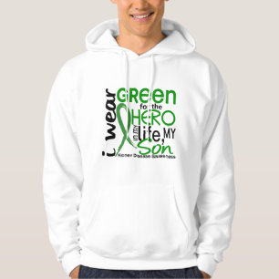 Grün für Sohn-Nierenerkrankung des Held-2 Hoodie