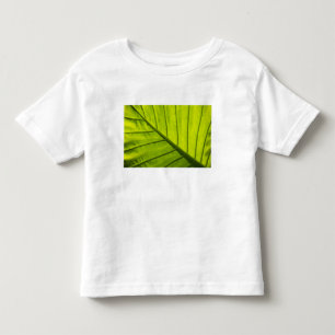 Grün geäderte Blätter tropischer Foliage in 2 Kleinkind T-shirt