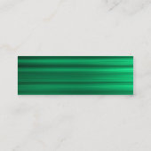 Grün gebürstet mini visitenkarte (Rückseite)