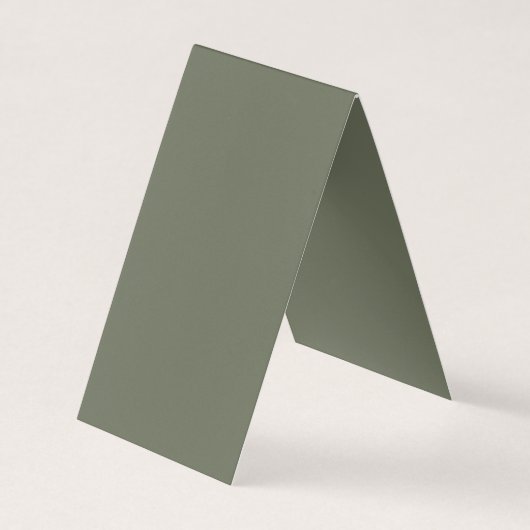 Grün gefaltete Visitenkarte - individuell einstell Visitenkarten (Vorderseite)