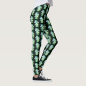 Grün gefärbter Pilz überall Customized Modern Leggings (Rechts)