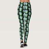 Grün gefärbter Pilz überall Customized Modern Leggings (Rückseite)