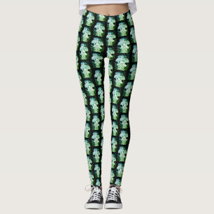 Grün gefärbter Pilz überall Customized Modern Leggings