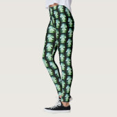Grün gefärbter Pilz überall Customized Modern Leggings (Links)
